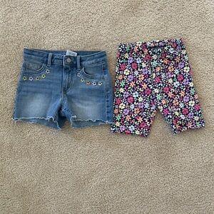 Jumping beans girls floral shorts size 6